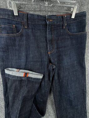 Alberto “pipe” Dark Wash Regular Slim Fit Denim Jeans Cotton Spandex